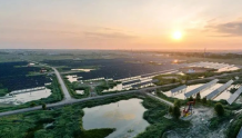 中国石油首个水面光伏项目在大庆油田并网发电