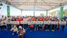 省运会青少年部帆船赛开幕，百余名“小水手”扬帆固城湖