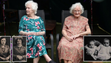 英国最长寿双胞胎分享长寿秘诀：“吃饱喝足”