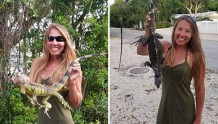 美佛州鬣蜥泛滥　一女子猎杀鬣蜥做成卷饼