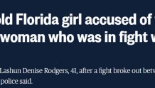 美国一名10岁女孩开枪，打死与她母亲打架的妇女