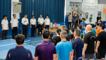 姜明看望慰问省直九运会省司法厅乒乓球队运动员