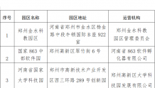 郑州公示拟认定软件产业园区（第一批）名单