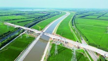 邹平：小清河复航工程控制性节点 新建魏家桥建设正酣