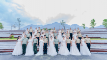 “山情水意 护国守家”中国黄山2022年军人集体婚礼举行