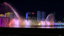 延吉市音乐喷泉“水舞秀”正式开放