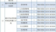 59名！2022年衢州市级机关事业单位公开招聘编外工作人员