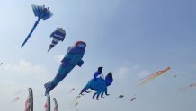 第39届潍坊国际风筝会“云上风筝赛”开赛