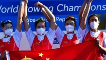 陈云霞、张灵出战，中国队获赛艇世锦赛女子四人双桨金牌