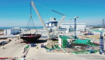 海阳核电3号机组核岛厂房656吨“大块头”吊装到位