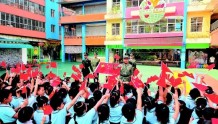 桂林市机关幼儿园举行喜迎国庆爱国主义教育活动