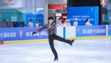 省运会上的“精灵王子”刘培炎：冰面上讲述故事