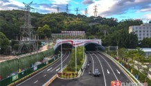 梅峰隧道主线开放单向两车道通行