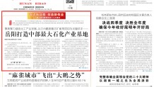 湖南日报头版头条 | 岳阳→打造中部最大石化产业基地！