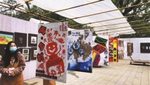 广东39家乡村学校学生作品在中山桂南村展出