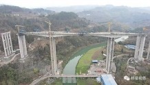 桥梁大事：渝湘复线高速大溪河特大桥顺利合龙