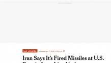 伊朗发射导弹袭击美国驻伊拉克军事基地 现场视频曝光