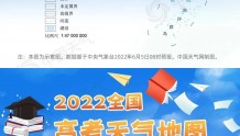 2022全国高考天气地图出炉 广西广东等8省区考生需警惕强降雨