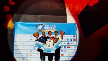 攀岩世界杯霞慕尼站：中国队再度包揽男女速度赛冠军