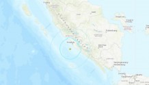 印尼苏门答腊岛海域发生5.3级地震，震源深度57.2公里
