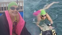 史上第一人！英国残疾女子游泳穿越英吉利海峡
