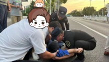 响水:小孩骑平衡车摔倒受伤    警民联手伸援手施救