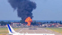 俄罗斯索契机场附近突发大火：现场黑烟冲天 机场运营未受影响