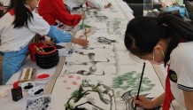 礼赞家乡之美，武汉中小学生泼墨绘沙湖