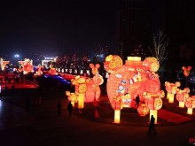 四川什邡雍湖灯会亮灯将持续至2月9日 游客凭身份证免费观灯