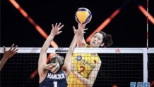 排球——世界女排联赛：中国队战胜美国队