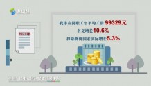 2021年惠州城镇就业人员年均工资出炉