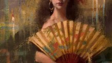 卡丽·利斯·亚历山画的女人画，性感妩媚，放大10倍细节动人心魄！