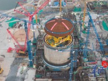 广东太平岭核电2号机组成功“加冕”，项目全面转入设备安装阶段
