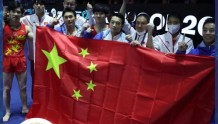 祝贺！中国体操男团世锦赛夺冠