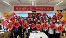 以美育人——清雅·翟优&樊蕾中国画作品展在南京外国语学校举行