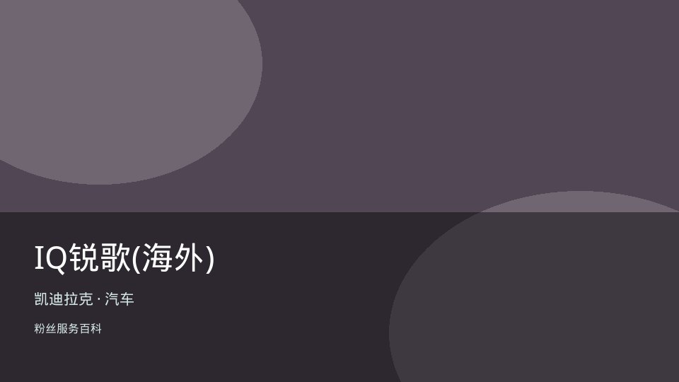 IQ锐歌(海外)