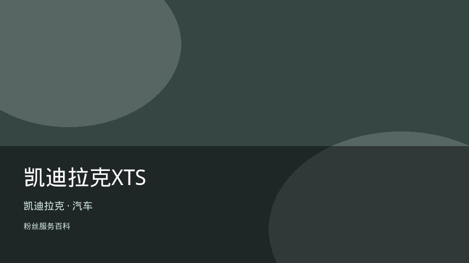 凯迪拉克XTS