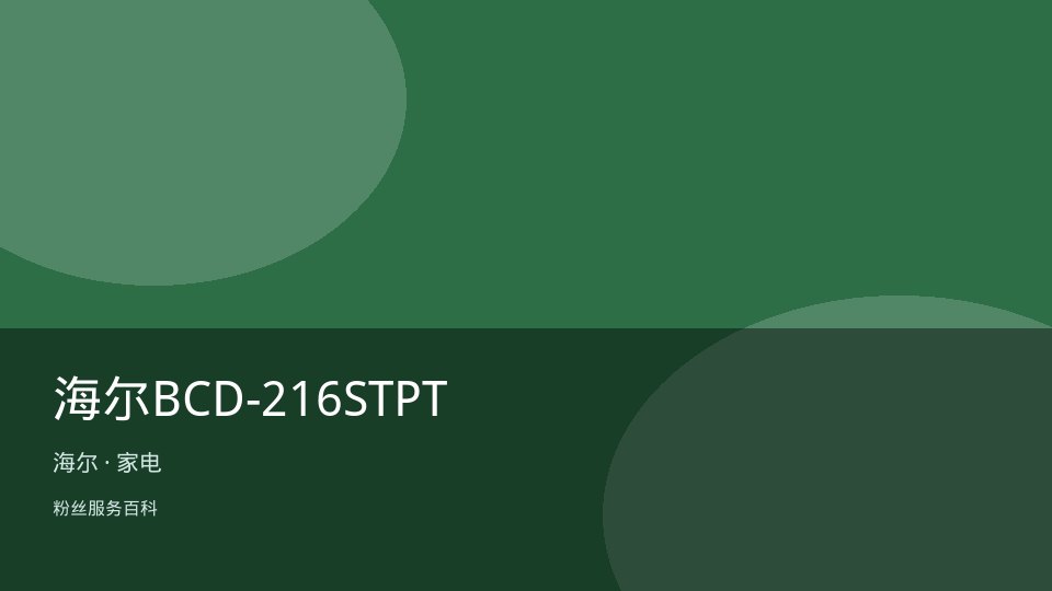 海尔BCD-216STPT