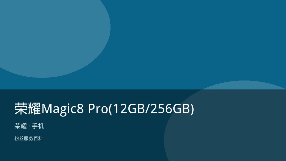 荣耀Magic8 Pro(12GB/256GB)