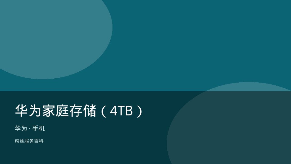 华为家庭存储（4TB）