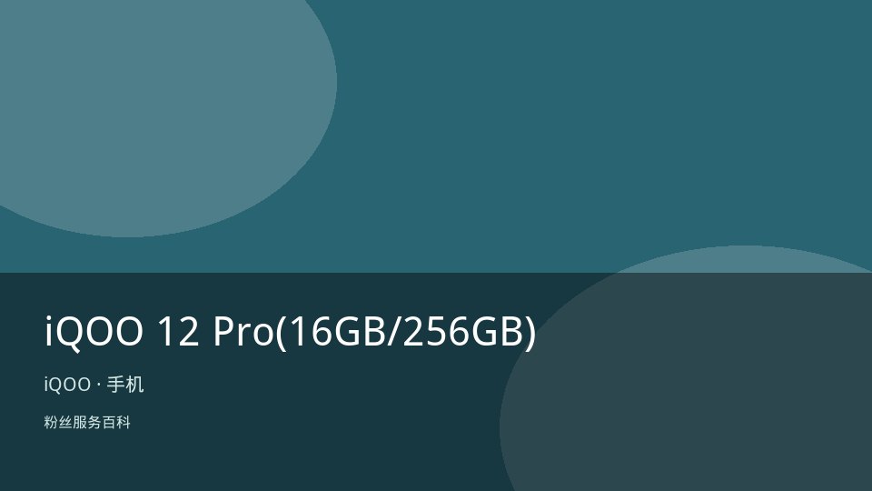iQOO 12 Pro(16GB/256GB)