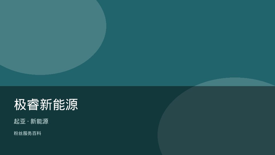 极睿新能源