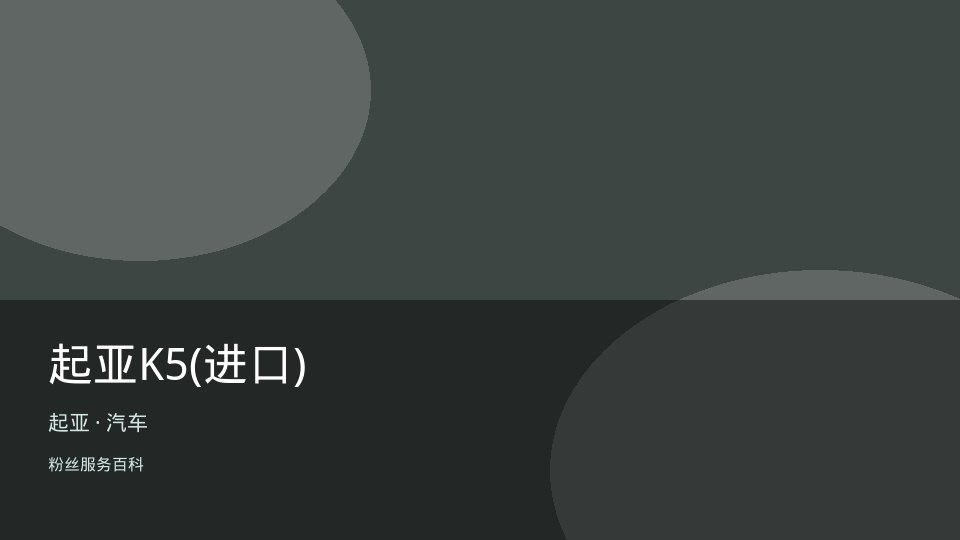 起亚K5(进口)