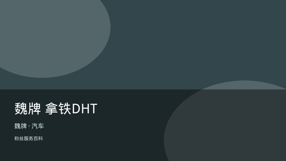 魏牌 拿铁DHT
